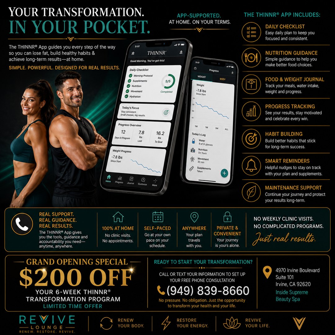 THINNR® app — your transformation in your pocket